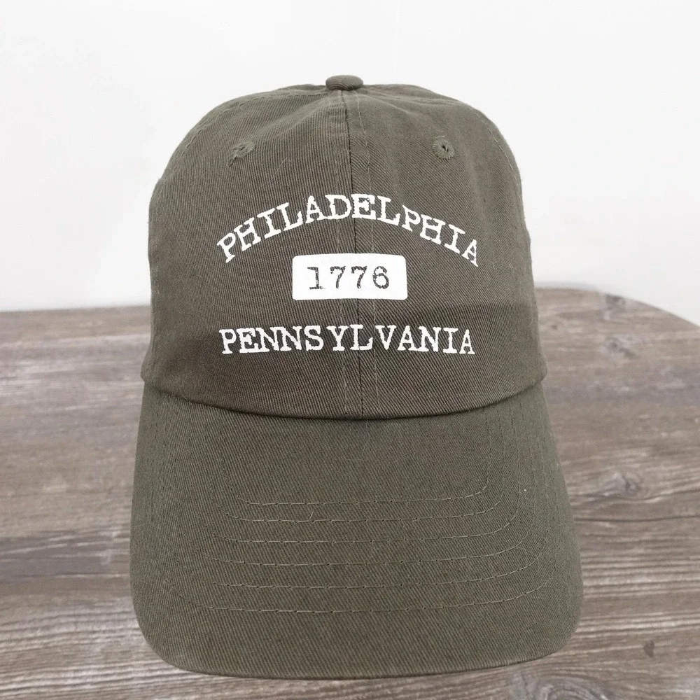 Philadelphia 1776 Hat Cap Strap Back Pennsylvania‎ History Travel Tourist
